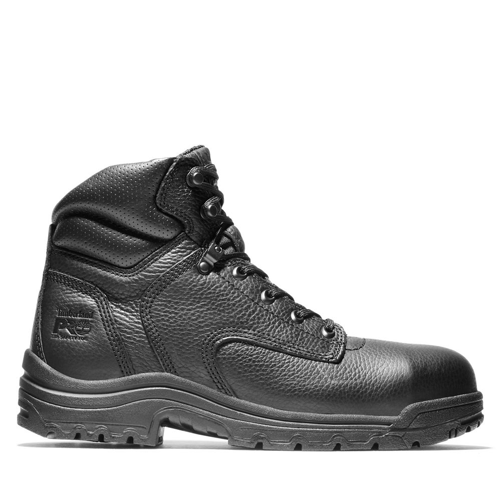 Timberland Mens Work Boots PRO® TiTAN® 6" Alloy Toe - Black - India TY7314629